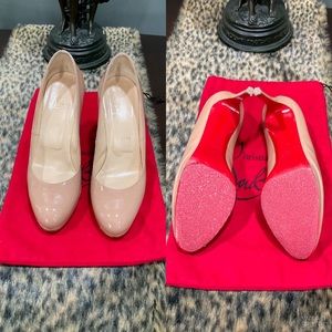 LOUBOUTIN NUDE SIMPLE HEEL